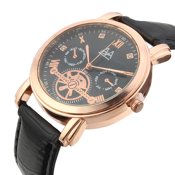 ZUIMEIER Black Urban Reloj para hombres