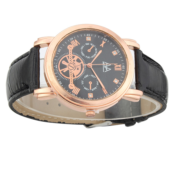 ZUIMEIER Black Urban Reloj para hombres