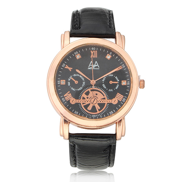 ZUIMEIER Black Urban Reloj para hombres