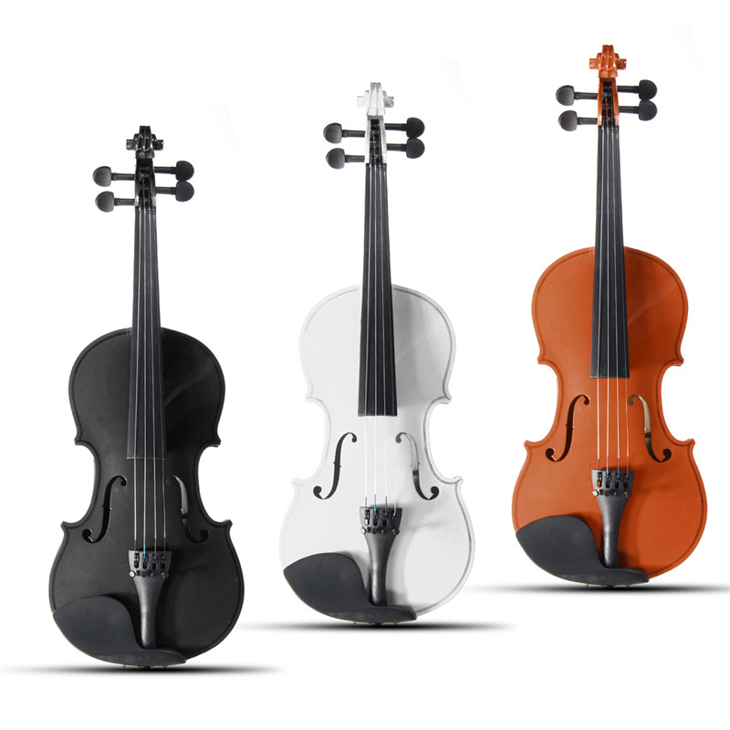 Violín acústico natural de tilo de tamaño natural